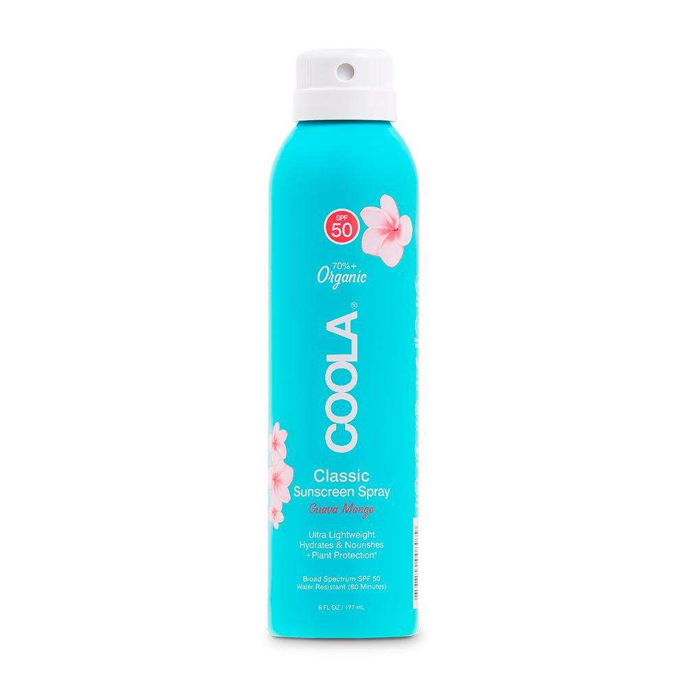 Coola Organic Classic Sunscreen Spray SPF 50 Guava Mango- Radiance Clean Beauty
